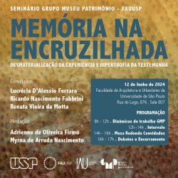 Seminário GMP FAU USP 12 de junho de 2024